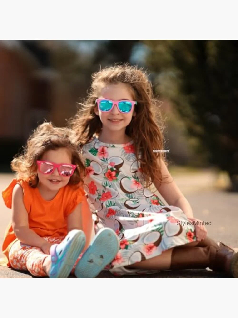 Kids Polarized Sunglasses Flexible TPEE Rubber Shades Ages 4-12